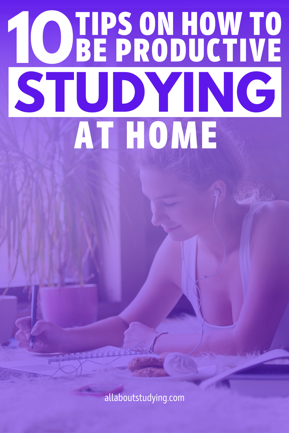 Effective Tips On How To Be Productive Studying At Home, advice for studying remotely #studying #studyblr #studymotivation #studynotes #sutdytime